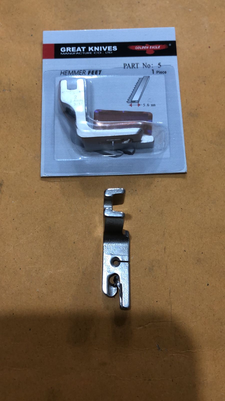 6. Foot hammer 2.4mm 3/32