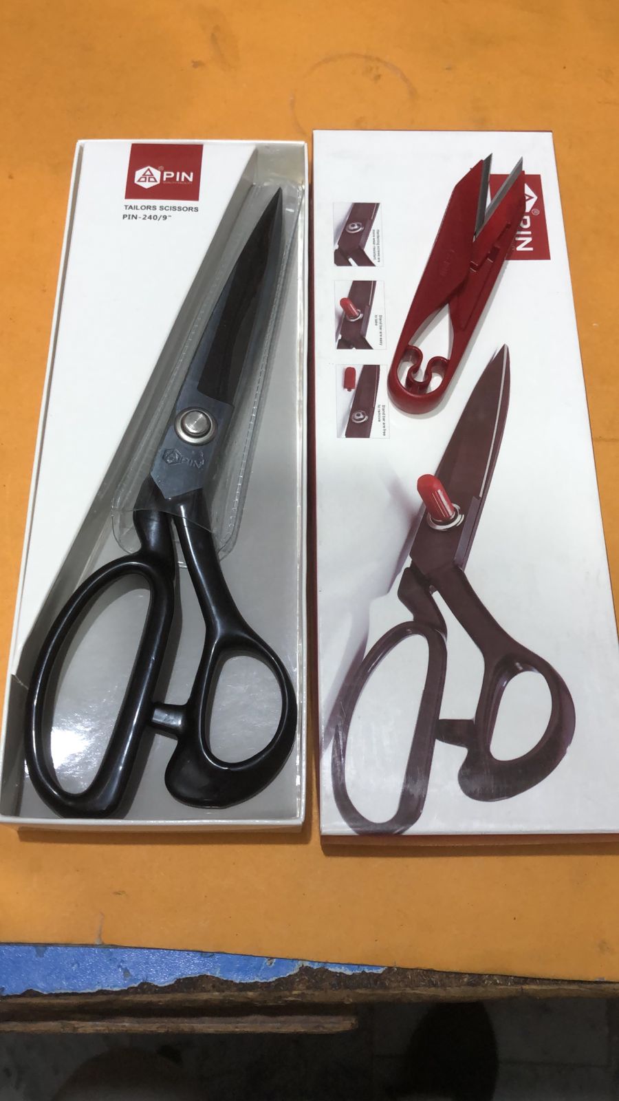 8. Scissors pin 9 number